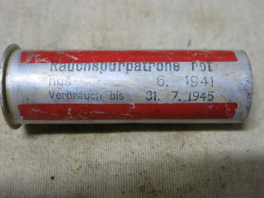 German Wehrmacht Rauchspurpatrone rot hgs 6. 1941 Empty And Inert.