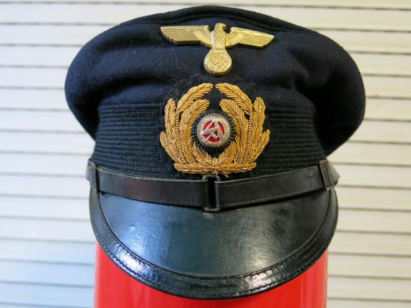 German SA Kriegsmarine Schirmmütze Blue EM Size 58 Hard To Find. (80)