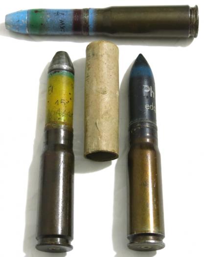 German Luftwaffe Transport Cardboard Tube For 2 cm MG151/20 Round Inert.