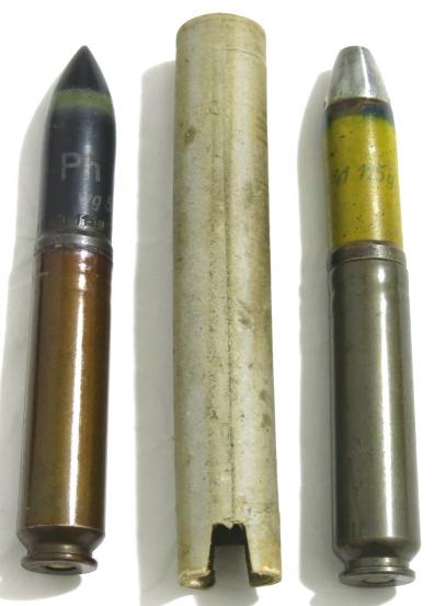 German Luftwaffe Transport Cardboard Tube For 2 cm MGFF Round 
