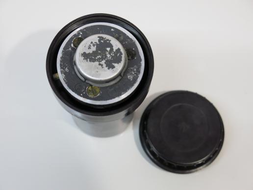 German Luftwaffe El. AZ 25 C Aluminium Complete Aerial Bomb Fuze W. Transport Bakelite Tube, Unused, Rare To Find And Inert.
