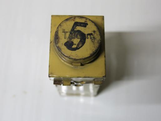 German Wehrmacht Talcum Medical Yellow Box For Lazarette Field Hospital, Nice Box In Very Good Condition.