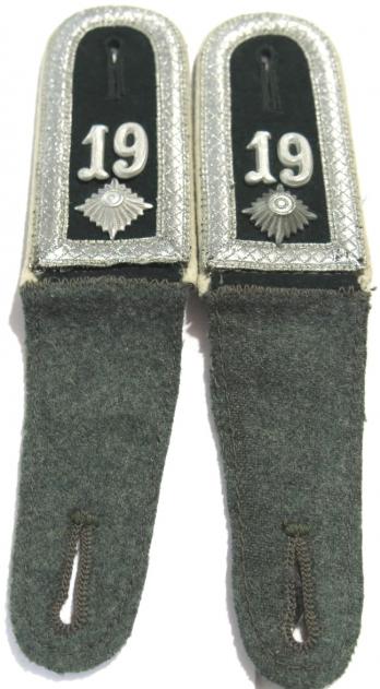 German Heer Infantry 19th NCO Schulterklappen Shoulder Boards. (10)