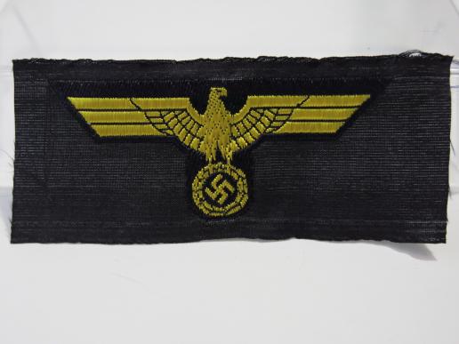 German Kriegsmarine Cap Eagle BEVO In Blue. (3)
