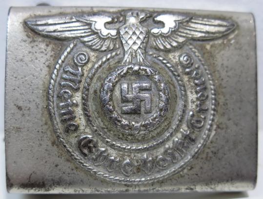 German Waffen SS Koppelschloß Belt Buckle Steel RZM 155/40 SS. (40)