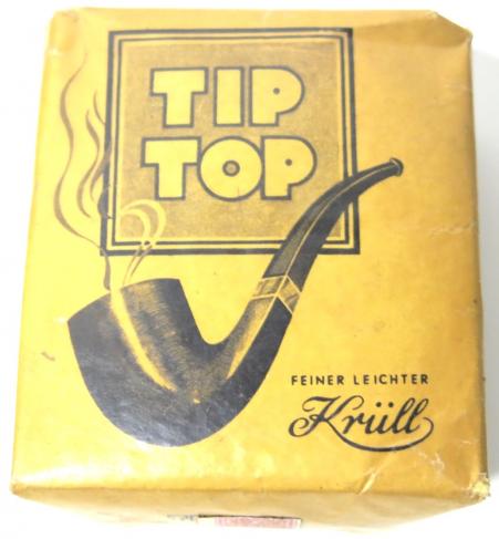 German Wehrmacht Tabak Tip Top Feiner Leichter Krüll Unopened Package.