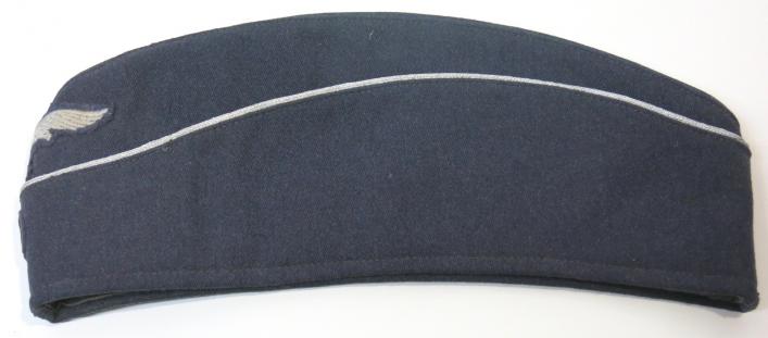 German Luftwaffe Officer Feldmütze Side Cap In Blue Gabardine Size 57. (30)
