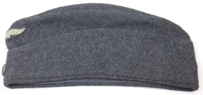 German Luftwaffe EM Feldmütze Side Cap In Blue Wool Size 56. (25)