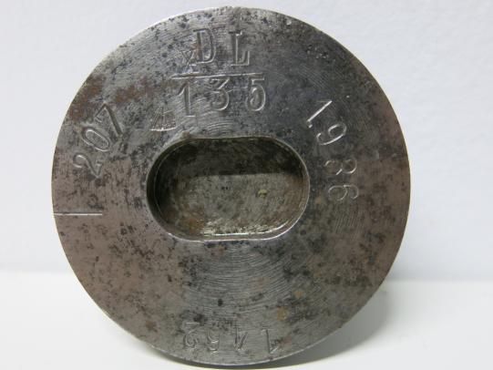 German Wehrmacht Base Plug For The 8,8 cm Flak 18 1936, Inert.