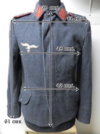 German Luftwaffe Fliegerbluse Flak Crew Jacket EM. (60)