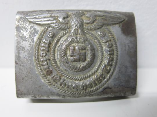 German Waffen SS Koppelschloß Belt Buckle Steel Overhoff & Cie.