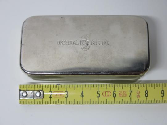 German Wehrmacht Medical Spritze Syringe In Original Metal Box From Original Record.