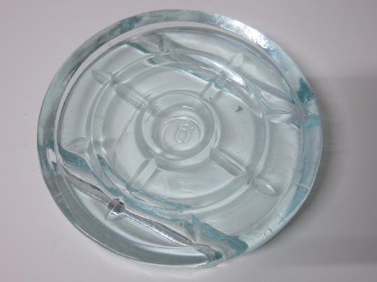 German Wehrmacht Pressure Plate For Glasmine 43 Late War Variant 6 Marked.