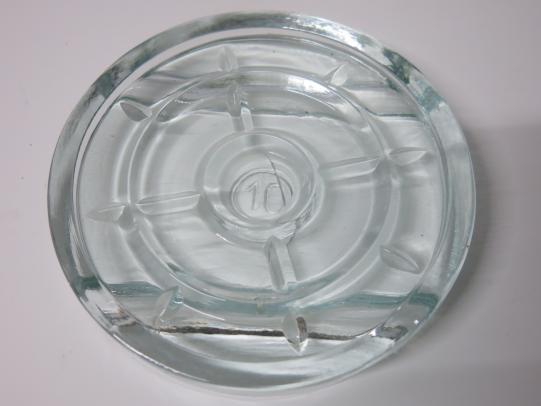 German Wehrmacht Pressure Plate For Glasmine 43 Late War Variant 10 Marked.