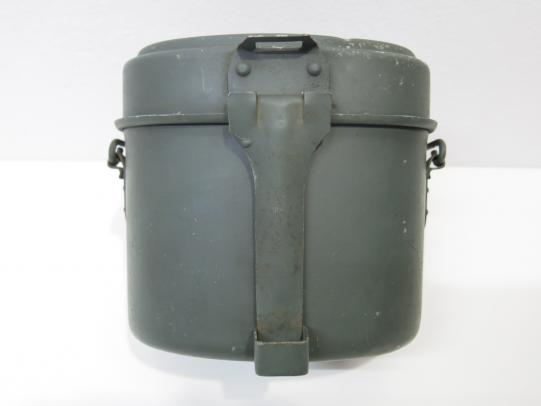 German Wehrmacht/Waffen SS Kochgeschirr M31 Aluminium Mess Kit M31 Matching S. V. 45 Never Used.