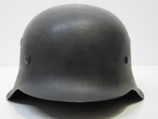 German Wehrmacht M42 Helmet No Decal 1943 Untouched NS66, Wounded Soldier And Wonderful.