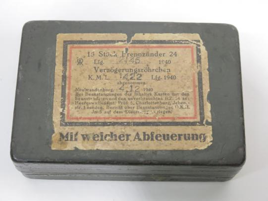 German Wehrmacht Brennzünder 24 BZ24 RR 1940 Nice Condition.