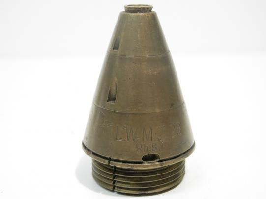 German Wehrmacht Leichter Wurfminenzünder 23 L.W.M.Z.23 Brass Fuze 1931, Hard to Find And Inert.