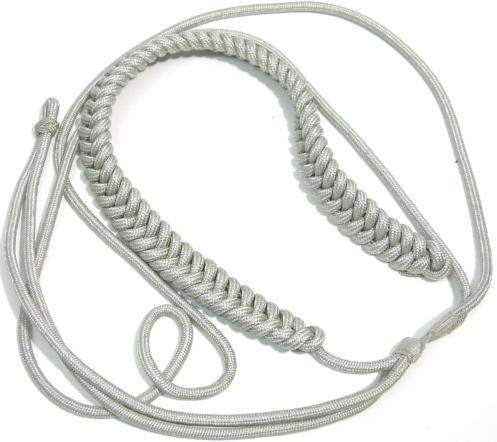 German Luftwaffe Fangschnur Zum Parade/Gesellschaftsanzug Für Offiziere Officer Silver Fourragere. (8)