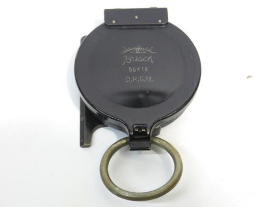 German Wehrmacht Marschkompass Marching Compass Busch 56418 D.R.G.M. Near Mint And Working.