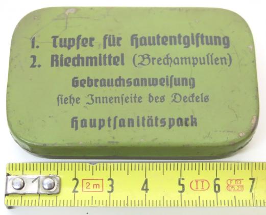 German Wehrmacht Tupfer Für Hautentgiftung Full Tin, Hard To Find.