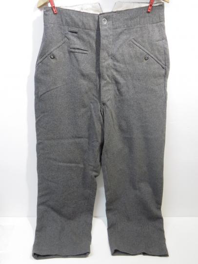 German Heer M36 Hosen Trousers In Grey Wool, Hard To Find, Part I. (60)
