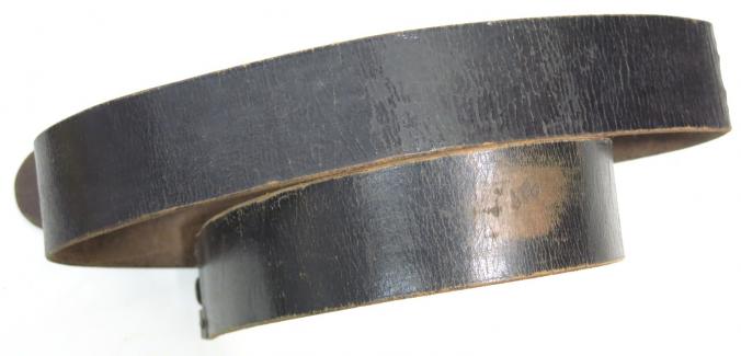 German NSDAP Party Or Wehrmacht Walking Out Black Leather Belt 45 mm Wide 123 cm Long. (3)