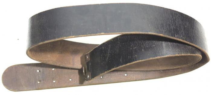 German NSDAP Party Or Wehrmacht Walking Out Black Leather Belt 45 mm Wide 123 cm Long. (3)