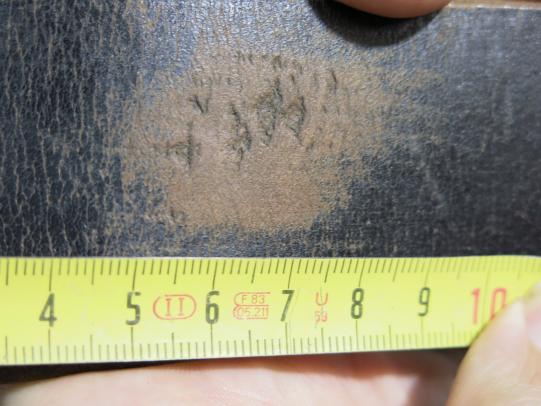 German NSDAP Party Or Wehrmacht Walking Out Black Leather Belt 45 mm Wide 123 cm Long. (3)