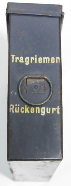 German Wehrmacht Gebirgsjäger Metal Case For Tragriemen Rückengurt, Contained In The Gebirgs Sanitätskasten, RARE ITEM!!!!