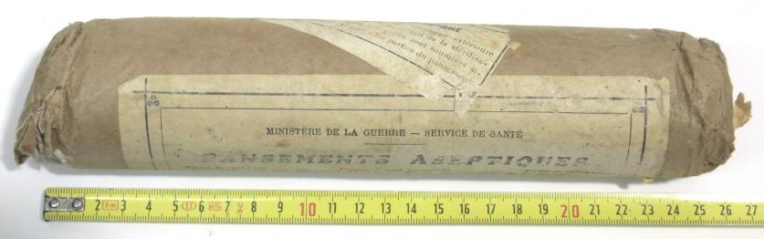 German Wehrmacht French Captured Pansements Aseptiques Large Field Dressings Packet Unused.