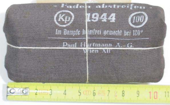 German Wehrmacht Medical Verbandstoff Field Dressing 1944 Mint.