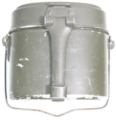 German Wehrmacht Kochgeschirr M31 Aluminium Mess Kit M31 Matching SRM 38 Used, But....