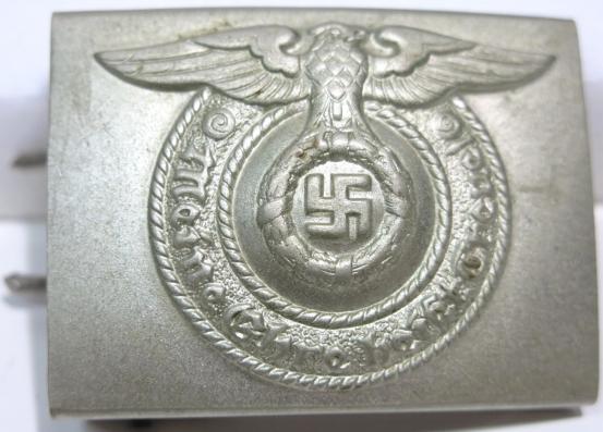 German Waffen SS Koppelschloß Belt Buckle Nickle 