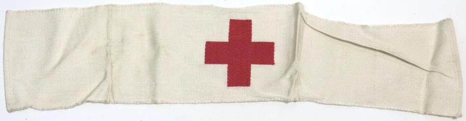 German Wehrmacht Sanitäter D. R. K. Deutsches Rotes Kreuz Armbinde Medical Or Nurse Armband Unused.