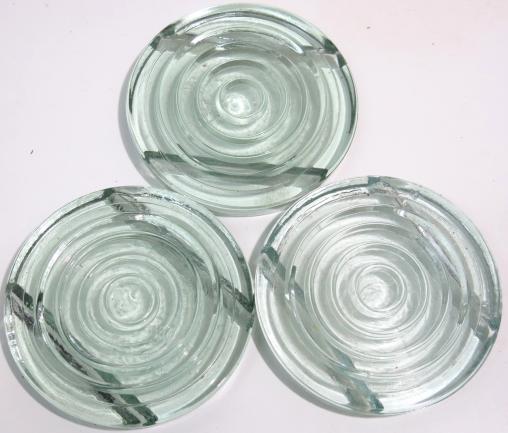 German Wehrmacht Clear Pressure Plate For Glasmine 43 Two Dots Marked.