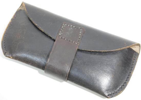 German Wehrmacht Deutsches Rotes Kreuz Medical Leather Pouch From The D. R. K. Sanitätslager Babelsberg Full With Contents.