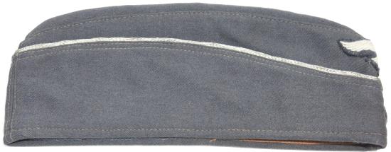 German Luftwaffe Officer Feldmütze Side Cap In Blue Gabardine Size 58. (30)