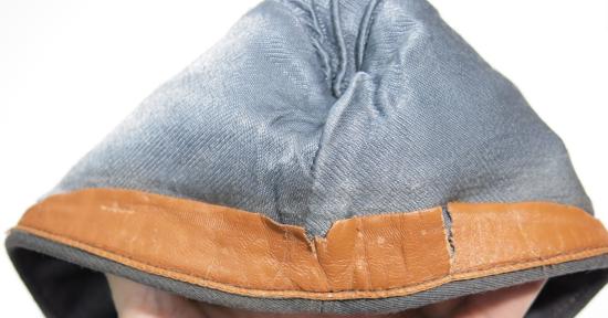 German Luftwaffe Officer Feldmütze Side Cap In Blue Gabardine Size 58. (30)