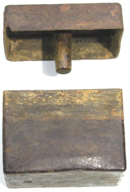 German Wehrmacht Sprengkörper 28 Bakelite Explosive Block, Empty And Inert.