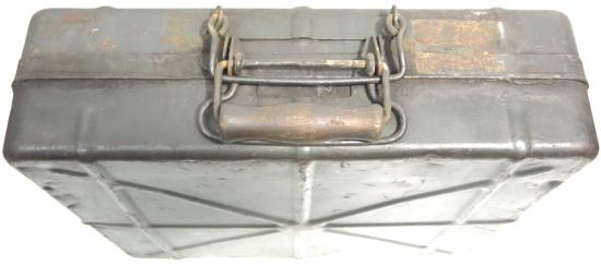 German Luftwaffe 3,7 cm Flak Case Early Model With Rack In Camo Scheme Feldgrau-Luftwaffe Grey Colours 1939/1942.