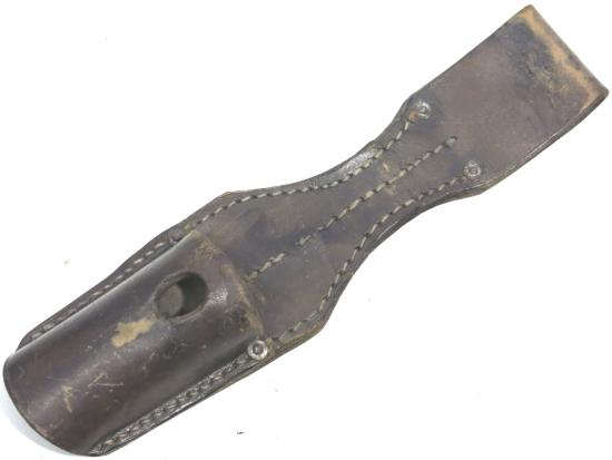 German Wehrmacht K98 Bayonet Leather Frog RBNr.0/0633/0041 In Brown Leather.