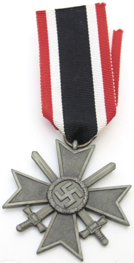 German KVK Kriegsverdienst Kreuz 2. Klasse Mit Schwerter War Merit Cross 2nd Class With Swords.