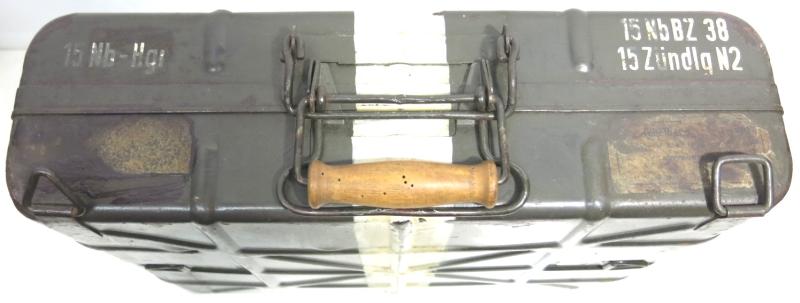 German Wehrmacht Nebelhandgranate 39 Early Model Metal Case Smoke Stickgrenades M39 1940, Wonderful Example.