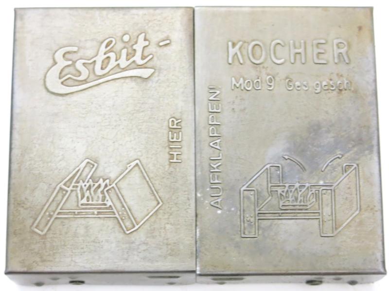 German Wehrmacht Esbit Kocher Mod. 9 Straight Corners Construction.