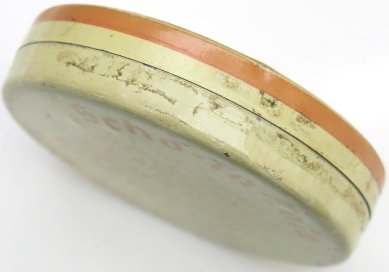 German Wehrmacht Scho-Ka-Kola Empty Tin 1938 Excellent Condition.