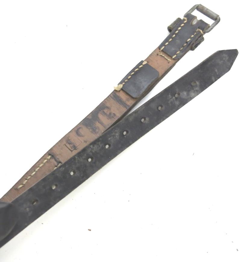 German Wehrmacht Fast Release Utility Strap 54 x 1,8 cms 17 Holes OTTO BREITSCHUH EISLEBEN 1941 MINT Unused.