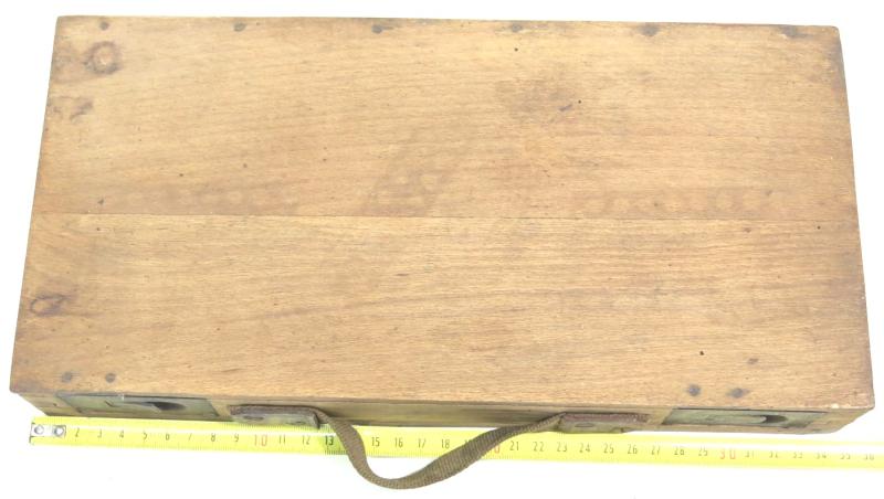 German Wehrmacht Gas Mask Spare Parts Wood Box For The Gasschutz Vorrat Kasten, Super Hard To Find!!!!!