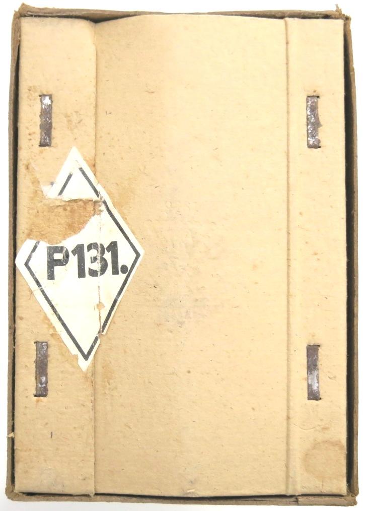 German Wehrmacht Patronen s. S. P 131. 4. L. 39 Tragschlaufe Mit 20 Patronenschachteln Set Of 20 K98 Ammunition Boxes In Their Original Sleeve, Museum Condition.