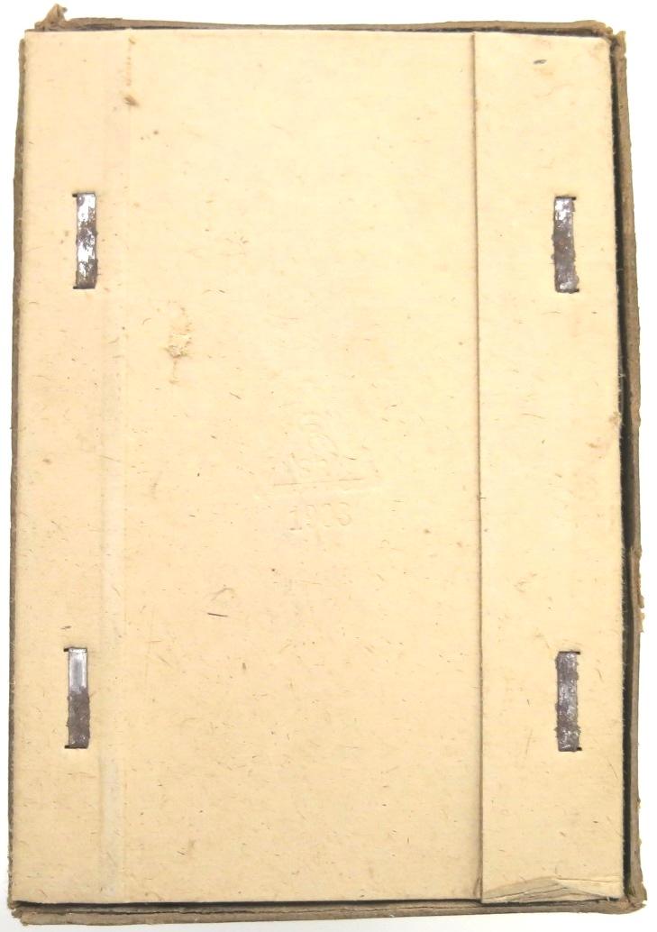 German Wehrmacht Patronen s. S. P 131. 4. L. 39 Tragschlaufe Mit 20 Patronenschachteln Set Of 20 K98 Ammunition Boxes In Their Original Sleeve, Museum Condition.